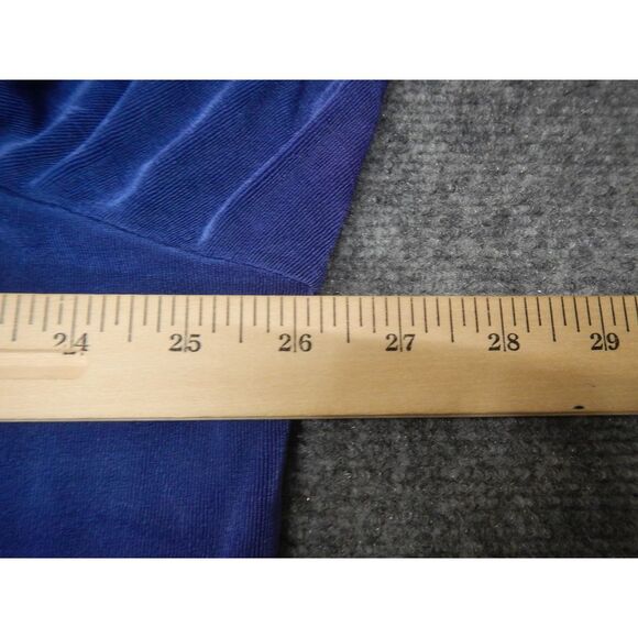 Vikki Vi Blouse Button-Up Plus Size‎ Top 2X Blue Red Elegant 3/4 Sleeve - Picture 8 of 11